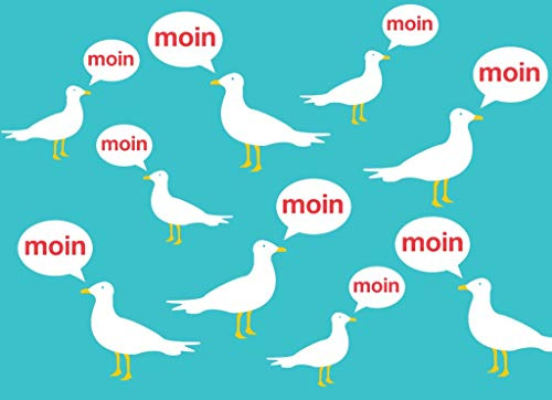 cityproducts - 3812 - Happy City, Postkarte, Heimat, Möwen würden moin sagen, A6
