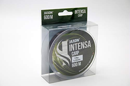 Jaxon - Bobina di filo per pesca alla carpa, 600 m, marrone, 0,25mm / 13kg