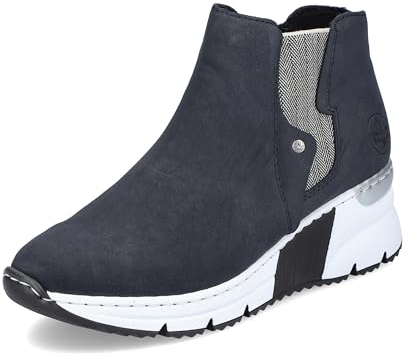 Rieker X6361, Stivali alla Moda Donna, Blu 14, 41 EU