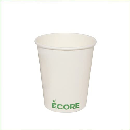 VIRSUS 250pz (5cf da 50pz) Bicchieri in Carta per Acqua 200ml Colore Bianco biodegradabili cartoncino