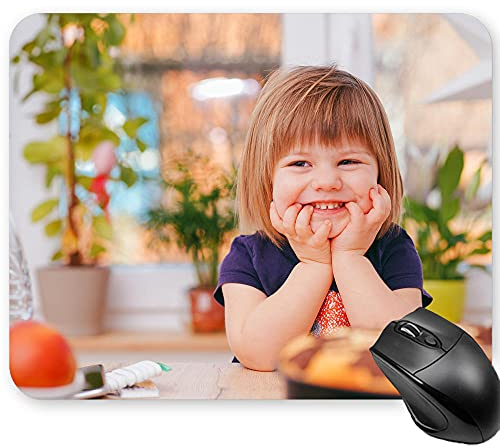Custom Mouse Pad, Personalised Customized Mouse Mat with Photo Picture Text, Design Your Gaming Mousepad, for Family, Friends, Birthday, Valentine's Day, 25x30cm