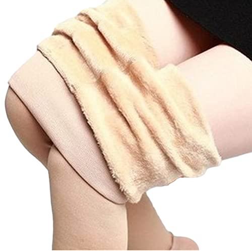 Onsoyours Leggings Damen Winter Hose Fleece Gefüttert Warm Dicke Strumpfhose Thermoleggins Thermo Freizeithose Elastische Thermal Pants Fleece Sweatpants Farbe Einheitsgröße