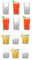 Royal Cuisine 12x Crystal Clear Drinking Glasses Tall and Short Whiskey Glass Water Glasses Tumbler Glasses Whisky Brandy Juice Cocktail Drinking Drinkware-Glassware