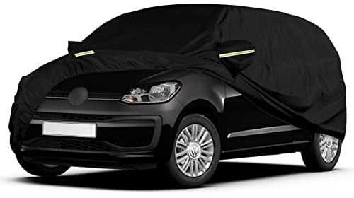 Autoabdeckung Wasserdicht Kompatibel mit VW UP 2011-2024, Atmungsaktiv Vollgarage Autoplane für Regen Sonne Staub Schutz Auto Abdeckplane Abdeckung