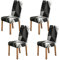 HZDHCLH Stuhlhussen-Set, 4/6 Stück, dehnbar, modern, für Esszimmer, Küche, Hochzeit, Party, waschbarer Stuhlschutz (4 Stück, Denkraum)
