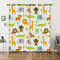 HOSIMA Waldtier Vorhänge Blickdicht Gardinen Mit Ösen,2-Set 140x175cm Elefant Giraffe Löwe Drucken Leichte & weiche Verdunklungsvorhänge für Kinderzimmer Jugendzimmer(Waldtier2 140x175cm)