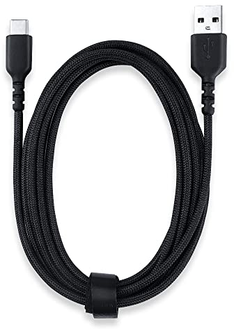 HUYUN Type-C USB-C Charging Data Cable Compatible for SteelSeries Aerox 3 /Aerox 9/ Prime Wireless FPS Gaming Mouse/Esports Mini FPS Gaming Mouse (USB-C Charging Cable)