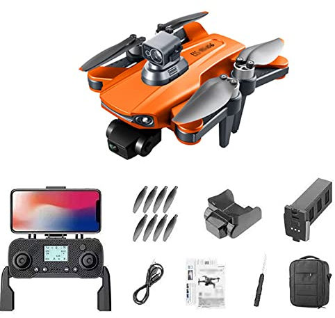 Drone GPS con Gimbal a 3 Assi Fotocamera 8K, Anti-Shake EIS, Motore brushless Video Live 5G FPV, Ritorno Automatico a casa, Selfie, seguimi, Distanza Telecomando 3000 m