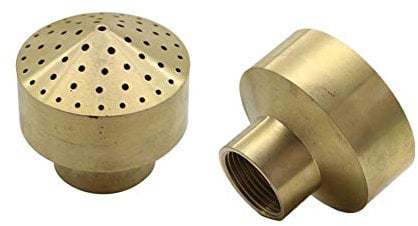 BESUNIE Irrigatore da Giardino Sprinkler a dispersione in Rame Fontane da Giardino paesaggistiche 1 Pezzo Ottone 1/4 1/2 3/4 Filettatura Femmina Fuochi d'artificio Tipo Ugelli for fontane