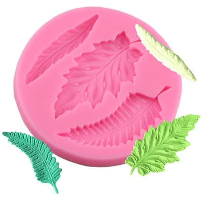 CIYODO hinterlässt Fondantform Cakesicles Schimmel Backform aus Silikon tannenbaum silikonform Backform für DIY-Projekte kuchenform DIY-Backformen Fondantformen aus Silikon Fudge Blatt