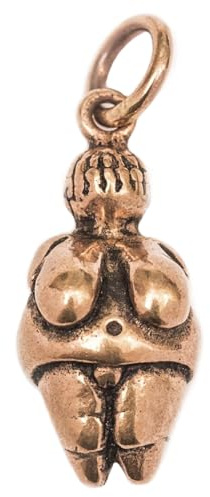 Windalf Schmuck Anhänger VENUS VON WILLENDORF 2.8 cm Fruchtbarkeits Amulett Bronze