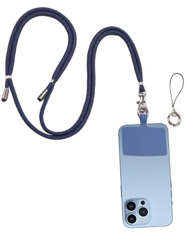 Phone Strap - Cellphone Lanyard Phone Holder | Phone Neck Lanyard, Cell Phone Strap, Multifunctional Lanyard for Phone, Navy blue, Refer to description