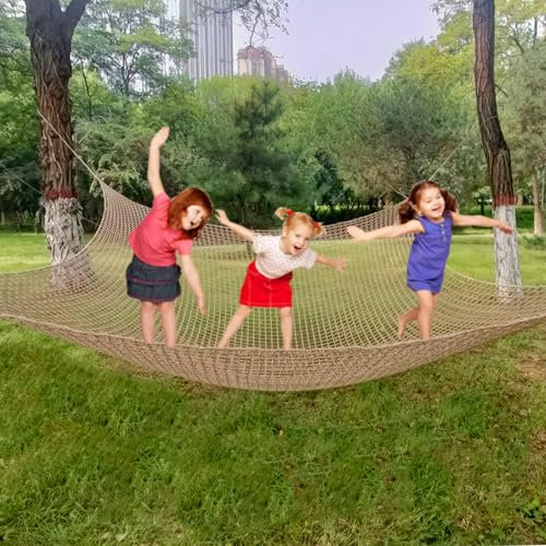 KAERYHET Red de carga de escalada de doble capa para parque infantil, red de seguridad de poliéster para niños, red de escalada para patio, red de puente de cuerda para accesorios de casa de árbol,