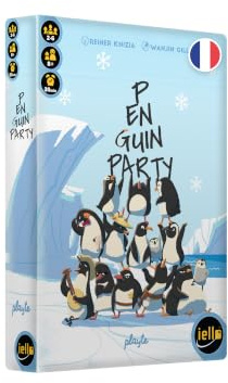 IELLO Penguin Party | Strategisches Kartenspiel für die Familie | Aufbau der Pyramide Farben | Reiner Knizia | 2 bis 6 Spieler | 8+ | 30 Minuten