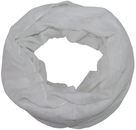 beybey® Basic Damen Loopschal aus Viskose & Baumwolle und in vielen Farben. Perfekte Geschenkidee! (weiß)
