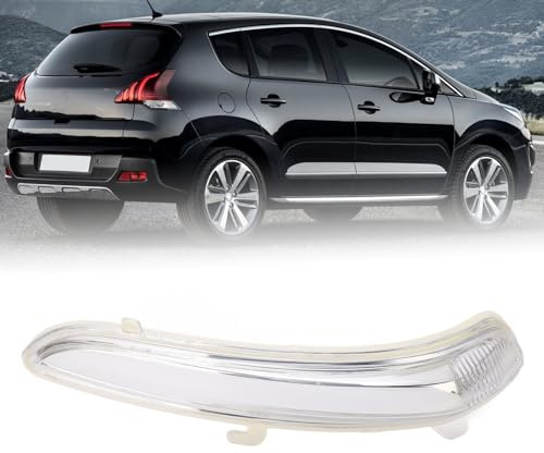 Ausla Indicatore di Specchio Laterale Specchio di Alloggiamento della Luce Guscio di Segnale di Segnale 1607512680 per 208 2008 C3 con Installazione Laterale Destra in Plastica