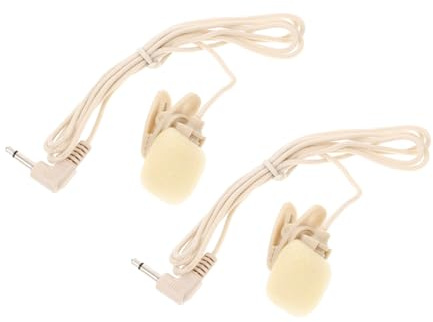 Warmhm 2stücke Ansteckmikrofon Für Aufnahmen Lavalier-ansteckmikrofon Für Mobiltelefone Tablets Computer Kleines Mikrofon Für Videoaufnahmen Besprechungsinterviews