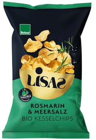 Lisas Kesselchips, Rosmarin & Meersalz, 115g