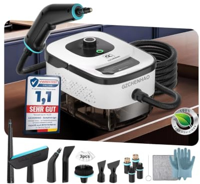 18-IN-1 Nettoyeur Vapeur【99,99% Germes Éliminés–Technologie Allemande SPJ】【Vapeur Turbo 9s – Système Intelligent Turbo Steam】Nettoyeur Vapeur Polyvalent,Balai Vapeur pour Sol– Maison et Cuisine