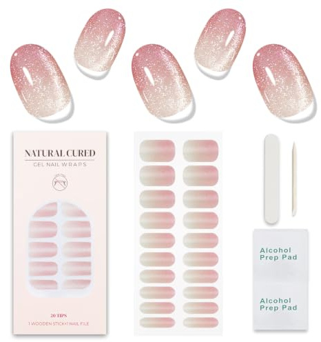 JMEOWIO Gel Nail Strips Cat Eye Gel Nail Stickers Nail Supplies Nail Art Design Decoration Accessories