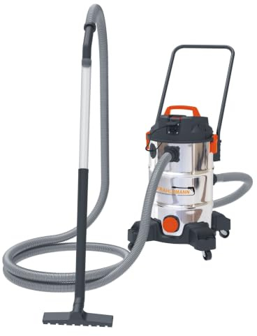 ViMa24 Schlammsauger mit Tauchpumpe - 35L Teichsauger & Poolsauger | 1200W Nass- und Trockensauger mit 11.500 l/h Pumpe - 18 kPa Vakuum - 4 m Schlauch - 35 Liter Behälter für Gartenteich