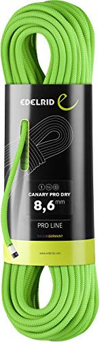 EDELRID Canary Pro Dry Seil 8,6mm x 60m grün