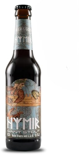 WACKEN BRAUEREI Imperial Stout - HYMIR - Craft Beer, 20 x 0,33 l Flasche | Beer of The Gods, Viking Craftbeer, Wikinger Kraft Bier, Set, Gift for Men, Geschenk für Männer, Party, Festival, Heavy Metal