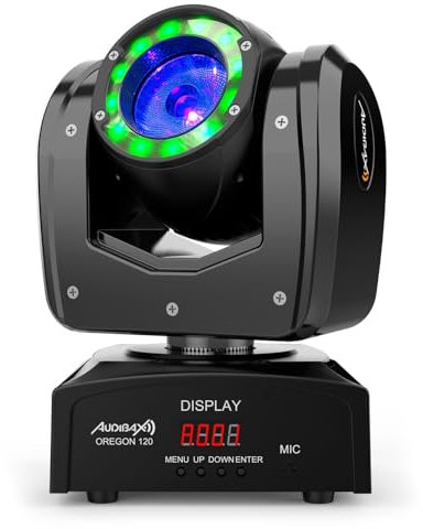 Audibax Oregon 120 Cabeza Móvil Beam Alta Potencia 120W con Led Osram + Wash RGBw 4 in 1 (Unidad)