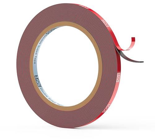 3M Doppelseitiges Klebeband, HPP Heavy Duty Montage-Klebeband, konvertiert von 3M VHB 5952, (0,6 cm x 4,6 m), Super starkes Schaumstoff-Klebeband für Außen und Innen
