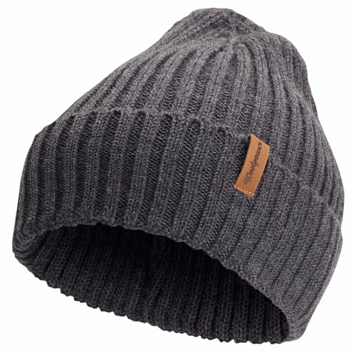 Woolpower Rib Beanie-Mütze grau