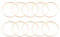 Toyvian Traumfänger Ringe Bambus Makramee Ring 23 cm 12 Stück Rund Bambusringe DIY Basteln Weihnachten Kranz Machen Material Hochzeit Party Festival Dekoration Traumfänger Basteln Zubehör