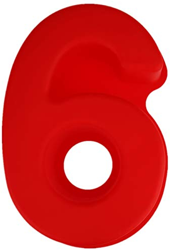 Eidoct 10 inch 3D Large Silicone Number Cake Moulds, DIY Baking Cake Mold, Birthday and Wedding Anniversary Day Silicone Baking Pans, Number (6/9)