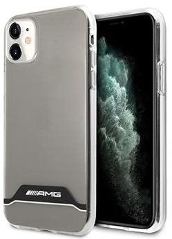 AMG AMHCN61TCBW Hülle für iPhone 11 6,1 transparent hardcase Electroplate Black&White
