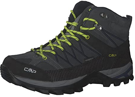 CMP Herren Rigel Mid Trekking Wp Walking Shoe, Grey-B.Blue, 46 EU, 3Q12947