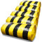 RE-GEN Biohazard Clinical Waste Disposal Tiger Stripe Sacks Bags (5 Rolls, 250 Individual Bags) Size 72x87cm, 70Litre