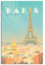 Paris Eiffelturm Vintage Reise Poster Leinwand Wand Zuhause Dekor Kunst Poster Gemälde Bild Druck Geschenk Poster