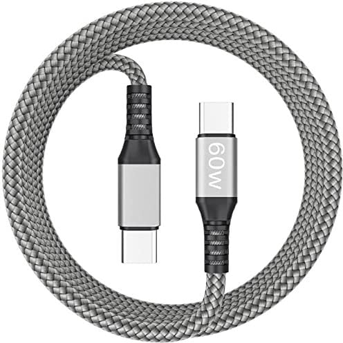Google Pixel USB C to C Cable, 60W PD Fast Charger, 1.5M for Pixel 9/9A/8/8 Pro/7/7 Pro/6/6A/5/4/3/2/XL (Silver)