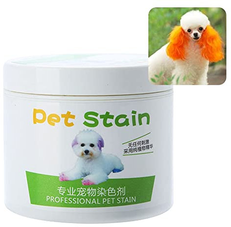 wirlsweal Tinte para el Pelo de Perro, Colorido, no tóxico, antialérgico, Permanente, para Pelo de Perro, para Perros, Caballos y Gatos Naranja Samba
