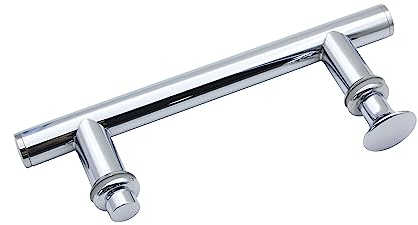 KEABATH Stainless Steel Shower Glass Door Handle Replacement for Shower Enclosure Shower Room Cabin Door Pull Handles 140mm Hole to Hole Center 1PC