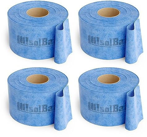 Isolbau Dichtband P3 Blau - 200 m Abdichtband Wasserdichtes Dichtungsband für Sanitär, Dusche, Bad und Fliesen, Balkon und Terrasse, Abdichtung für Innen- & Außenbereich - 120 mm