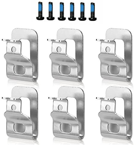 6PCS Replacement Stainless Steel Belt Clip Hook for DEWALT 20V Drill Driver N268241 N169778 N086039 Tools