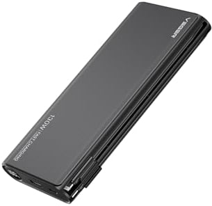 VEGER 130W Batterie Externe, 25000mAh Power Bank Charge Rapide avec Câbles Intégrés 4 Sorties Chargeur Portable avec Affichage LED pour MacBook/Laptop/iPad, etc.