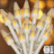 CERIAL 2PACK Lichterkette Innen Außen Batterie 6M 60LED Mini Glühbirne Lichterkette Weihnachten,Timer Fernbedienung Wasserdichte Lichterkette Garten Baum(Warmweiss)