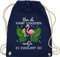 Turnbeutel Rucksack - Karneval & Fasching - Taschen - Bin da kann losgehen und ja es eskaliert eh I Flamingo Kostüm Lustig Mallorca - Unisize - Navy Blau - flamingo-rucksack karnevalsbeutel