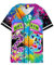 Jeffrey Hope 90er Jahre Outfit für Herren Bel Air 88 Baseball Trikot für Herren 90er Jahre Urban Theme Party Hip Hop Mode Blusen für Club und Pub, Spritztinte, XXL