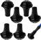 Jeinbuil 6 Stück Nordic Walking Stöcke Gummipuffer 3 Paar Gummipuffer für Wanderstöcke Nordic Walking Pads für Alle Gängigen Nordic Walking Stöcke - Mit Einen Durchmesser Von 11mm