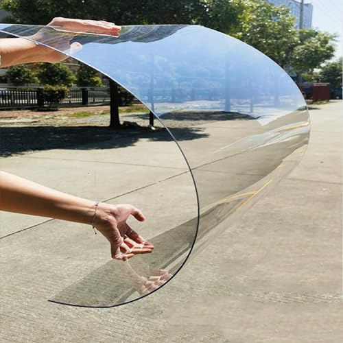 XINGWANGG Polycarbonat Platte Dachplatten 1,5mm UV-beständig Klar Acrylplatte Regensichere Isolierung Dachblech für Gerätehaus,Carport,Garten,Gewächshaus,Ersatzplatten (0,5m x 1,5m)
