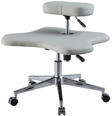 HAIXHX Ergonomischer Meditationsstuhl Plus Für Yoga Zu Hause, Kniestuhl Bremse Rollen Kniestuhl Bürostuhl/Modern Comfy Armless Game Hocker, Für Fitness-Fanatiker, Die Mit Rücken-oder Beinschmerzen