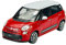 Welly FIAT 500L Rot mit weißem Dach AB 2012 1/24 1:24 Metall Modell Auto Die Cast Neu im Kasten
