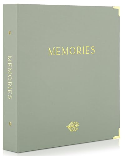 Beautiful Linen Photo Album For 4x6 Photos - Safely Holds Up To 500 Pictures of Unique Memories - The Perfect Large Photo Book To Store All Pictures of Treasured Family, Baby or Wedding Moments